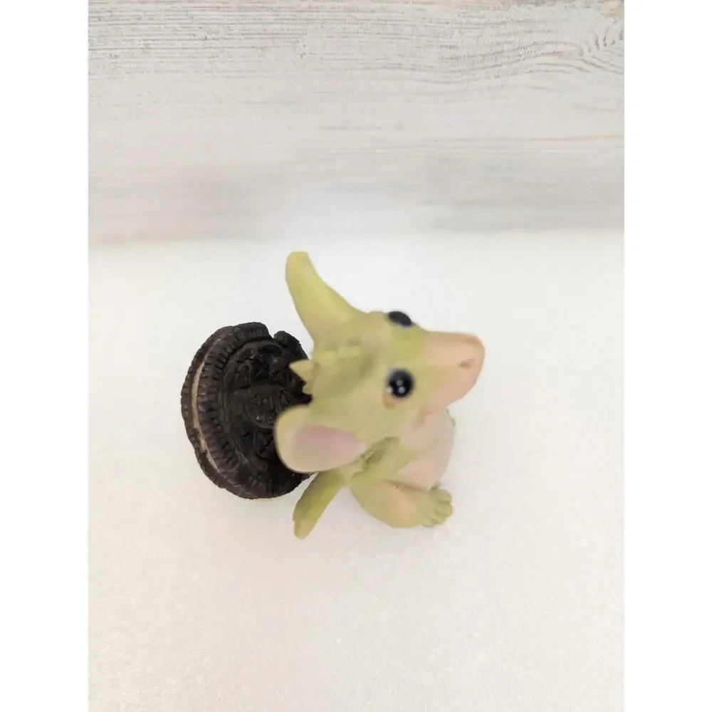 Real Musgrave Pocket Dragons Resin Figurine Cookie Treat Green Dragon Made in UK